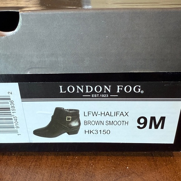 NWT London Fog Women's Dark Brown Ankle Booties SZ 9 - Picture 9 of 10